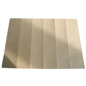 100x Smeđa kraft naljepnica - 18kom po stranici, zaobljeni kutovi A4, laserski ispis, 63,5x46,6mm