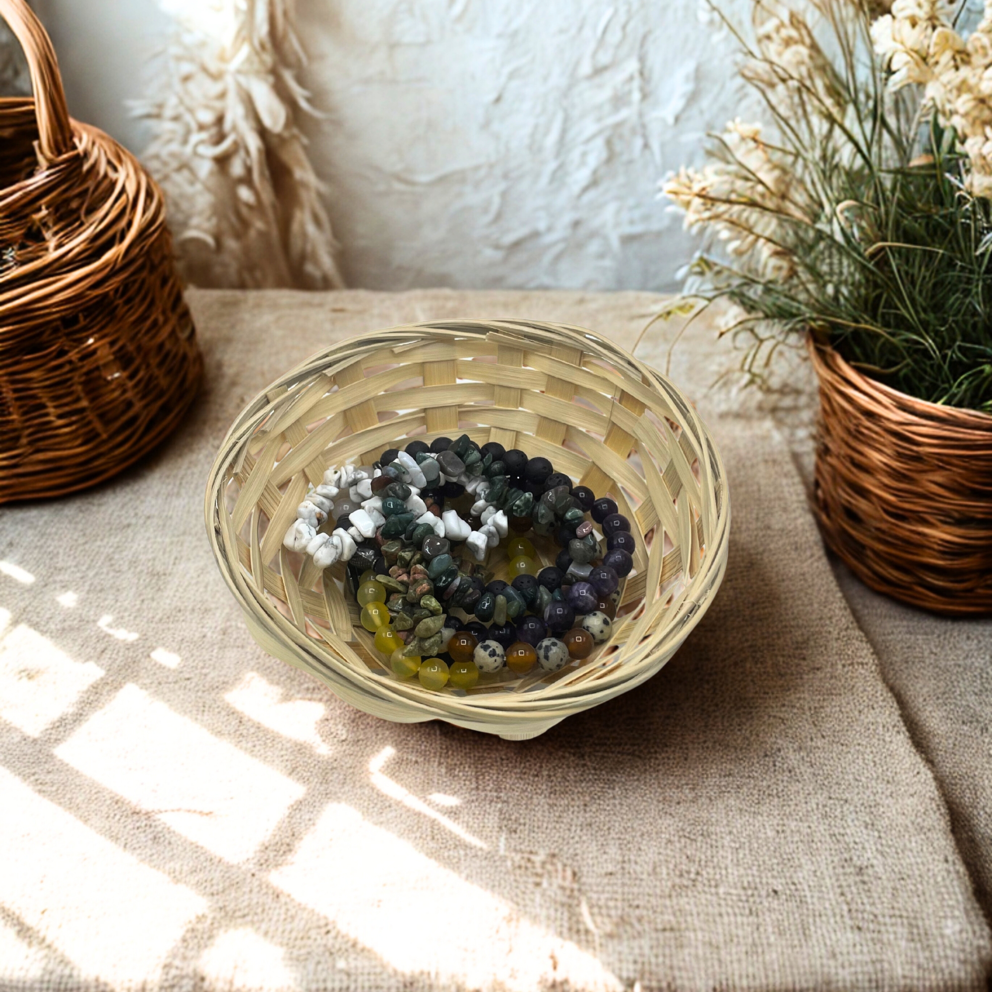 Okrugle Košare za Kruh od Bambusa